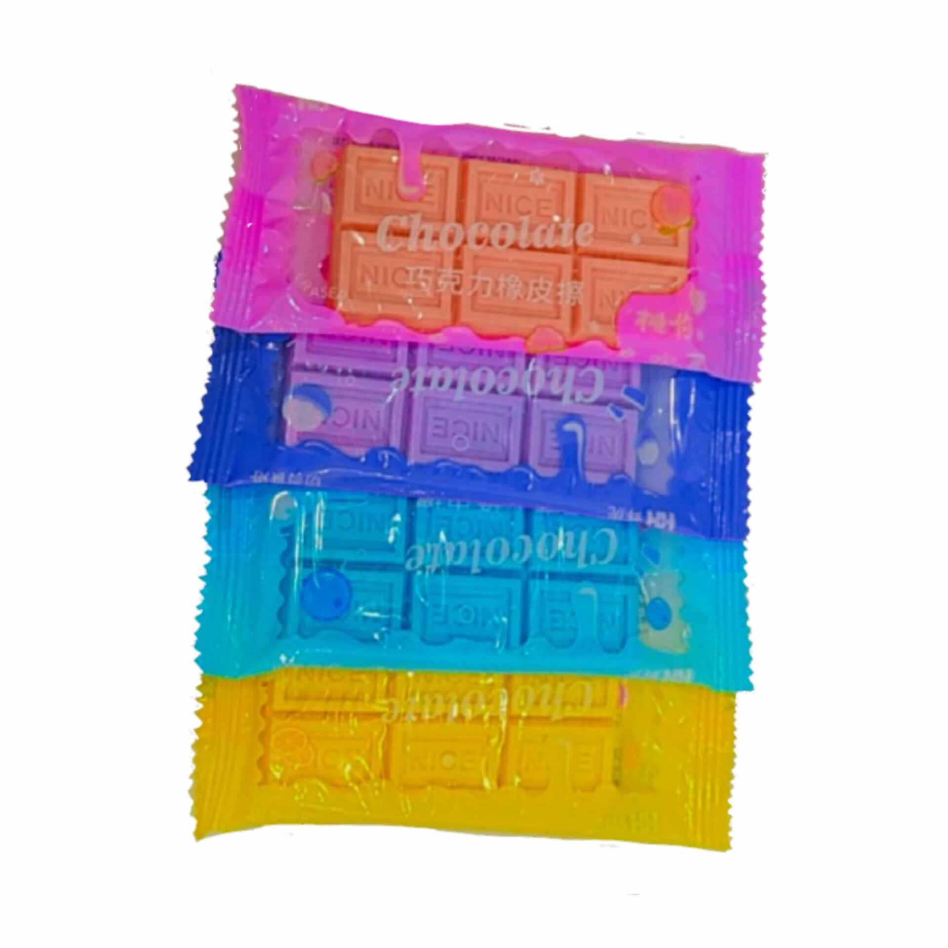 پاک کن طرح شکلات رنگی معطر